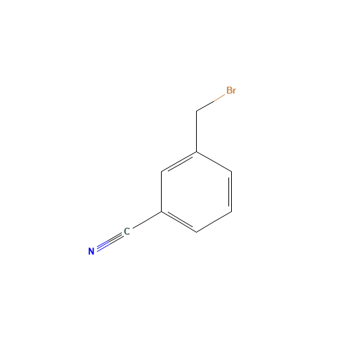 3-Cyanobenzyl bromide (CAS: 28188-41-2) - Chemical Structure and Molecular Formula 