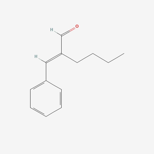 BUTYL CINNAMIC ALDEHYDE (CAS: 7492-44-6) - Chemical Structure and Molecular Formula 