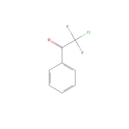 2-CHLORO-2,2-DIFLUOROACETOPHENONE (CAS: 384-67-8) - Chemical Structure and Molecular Formula 