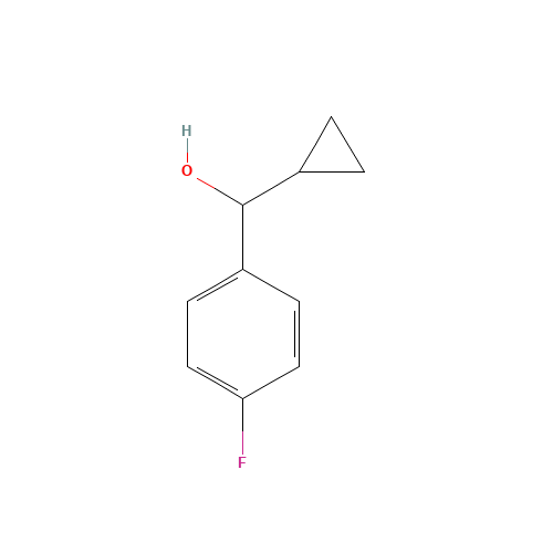 ALPHA-CYCLOPROPYL-4-FLUOROBENZYL ALCOHOL (CAS: 827-88-3) - Chemical Structure and Molecular Formula 