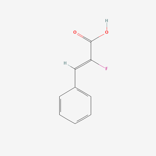 ALPHA-FLUOROCINNAMIC ACID (CAS: 350-90-3) - Chemical Structure and Molecular Formula 