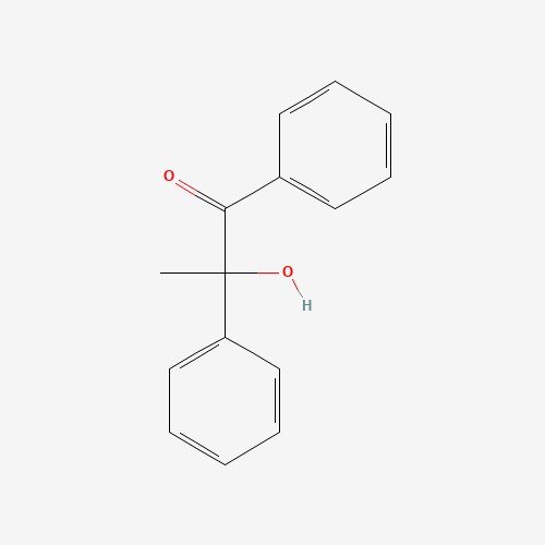 ALPHA-HYDROXY-ALPHA-METHYLBENZYL PHENYL KETONE (CAS: 5623-26-7) - Chemical Structure and Molecular Formula 