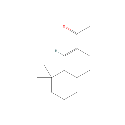 ALPHA-ISO-METHYLIONONE (CAS: 127-51-5) - Chemical Structure and Molecular Formula 