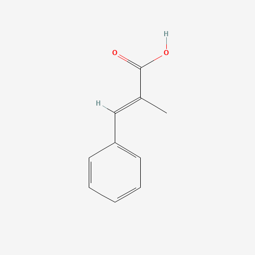 alpha-Methylcinnamic acid (CAS: 1199-77-5) - Chemical Structure and Molecular Formula 