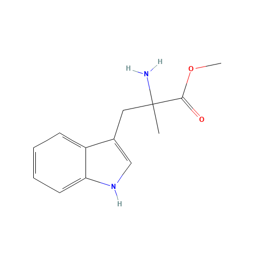 DL-ALPHA-METHYLTRYPTOPHAN METHYL ESTER HYDROCHLORIDE (CAS: 114524-80-0) - Chemical Structure and Molecular Formula 