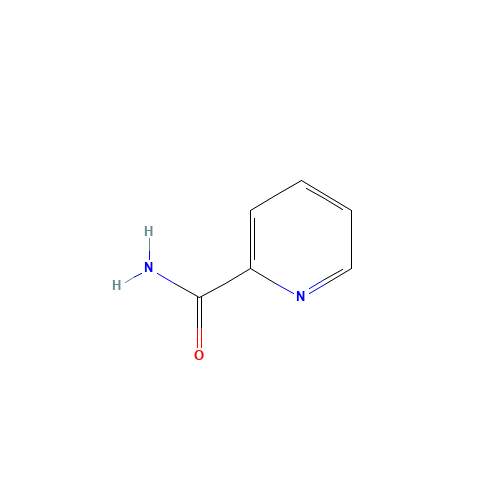 PYRIDINE-2-CARBOXAMIDE (CAS: 1452-77-3) - Chemical Structure and Molecular Formula 