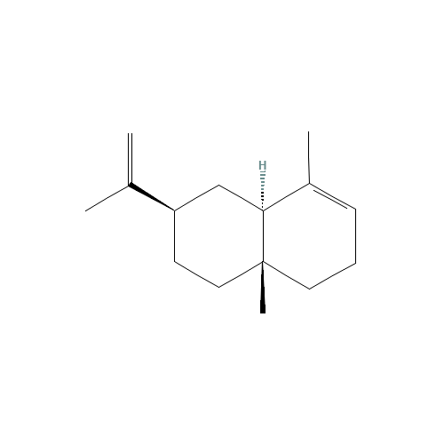 ALPHA-SELINENE (CAS: 473-13-2) - Chemical Structure and Molecular Formula 