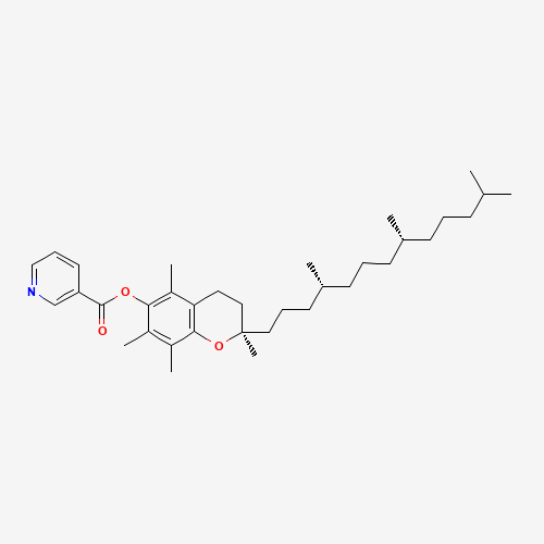VITAMIN E NICOTINATE (CAS: 43119-47-7) - Chemical Structure and Molecular Formula 