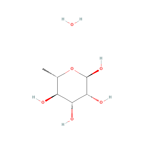 L-Rhamnose monohydrate (CAS: 6155-35-7) - Chemical Structure and Molecular Formula 