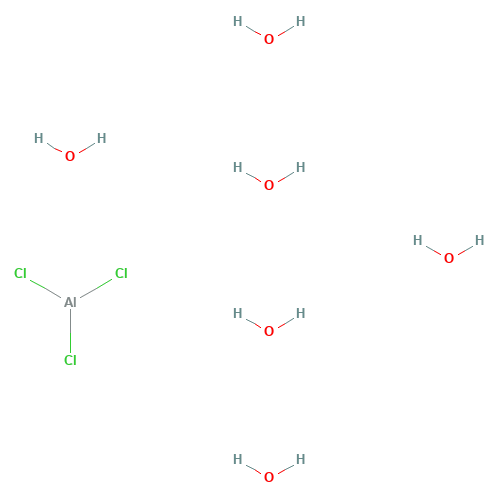Aluminium chloride hexahydrate (CAS: 7784-13-6) - Chemical Structure and Molecular Formula 