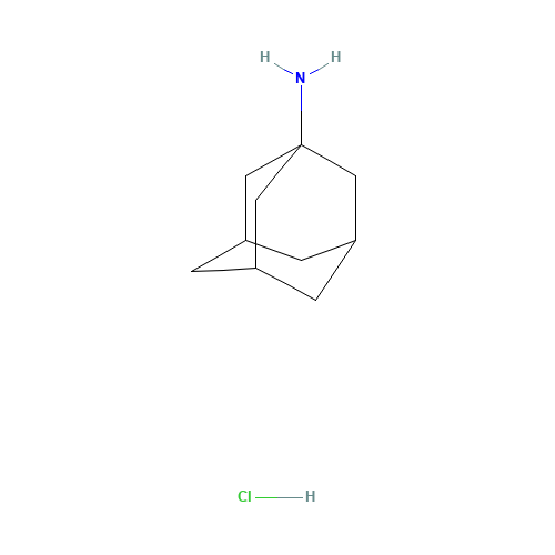 1-Adamantanamine hydrochloride (CAS: 665-66-7) - Chemical Structure and Molecular Formula 