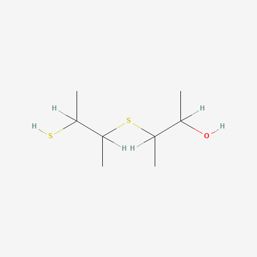 3-((2-Mercapto-1-methylpropyl)thio)-2-butanol (CAS: 54957-02-7) - Chemical Structure and Molecular Formula 