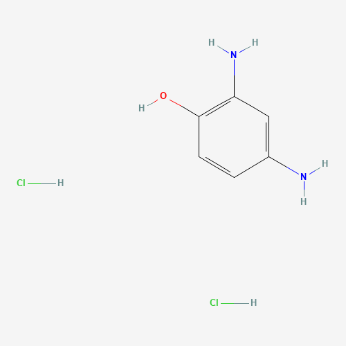2,4-Diaminophenol dihydrochloride (CAS: 137-09-7) - Chemical Structure and Molecular Formula 