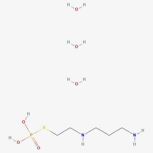 2-(3-Aminopropylamino)ethylsulfanylphosphonic acid trihydrate (CAS: 112901-68-5) - Chemical Structure and Molecular Formula 