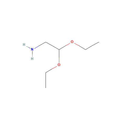 2,2-Diethoxyethylamine (CAS: 645-36-3) - Chemical Structure and Molecular Formula 