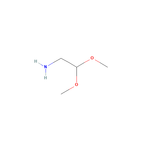 2,2-Dimethoxyethylamine (CAS: 22483-09-6) - Chemical Structure and Molecular Formula 