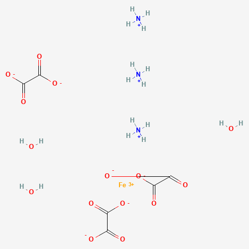 Ferric ammonium oxalate trihydrate (CAS: 13268-42-3) - Chemical Structure and Molecular Formula 