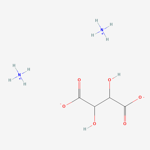 Ammonium L-tartrate (CAS: 3164-29-2) - Chemical Structure and Molecular Formula 