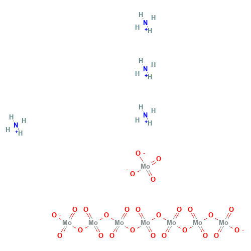 Ammonium octamolybdate (CAS: 12411-64-2) - Chemical Structure and Molecular Formula 