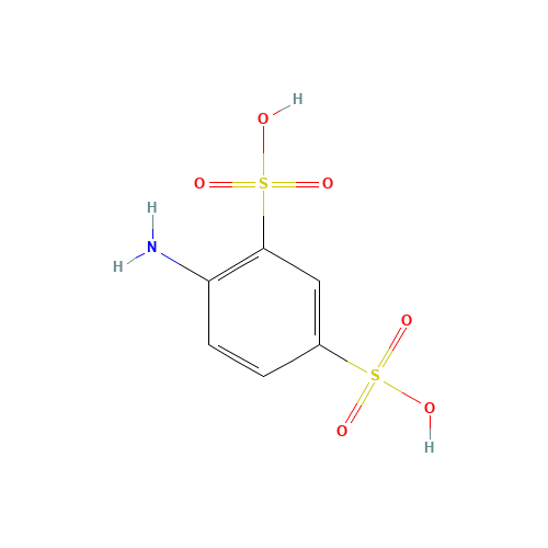4-Amino-1,3-benzenedisulfonic acid (CAS: 137-51-9) - Chemical Structure and Molecular Formula 