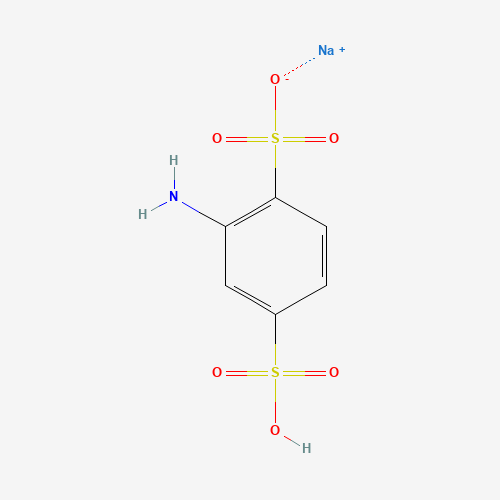 Sodium 2-amino-1,4-benzenedisulfonate (CAS: 24605-36-5) - Chemical Structure and Molecular Formula 