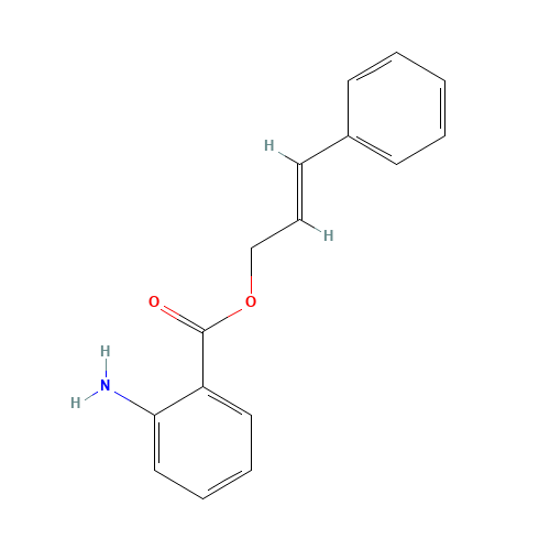 ANTHRANILIC ACID CINNAMYL ESTER (CAS: 87-29-6) - Chemical Structure and Molecular Formula 