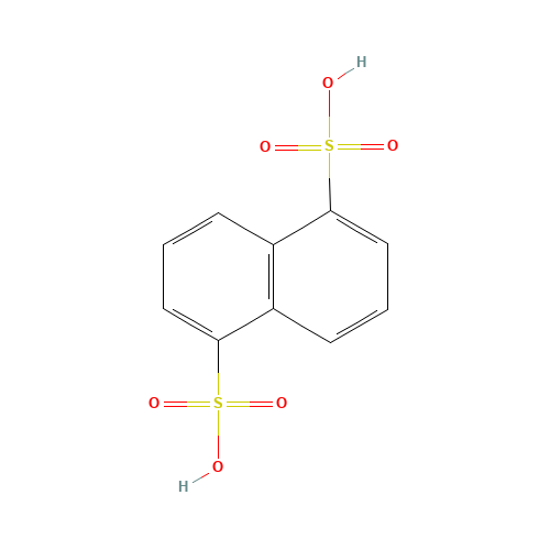 1,5-Naphthalenedisulfonic acid (CAS: 81-04-9) - Chemical Structure and Molecular Formula 