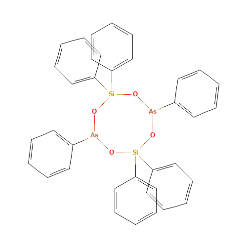 244688-HEXAPHENYL-1357-TETRAOXA-26-DIARSA-48-DISILACYCLOOCTANE (CAS: 18817-07-7) - Chemical Structure and Molecular Formula 