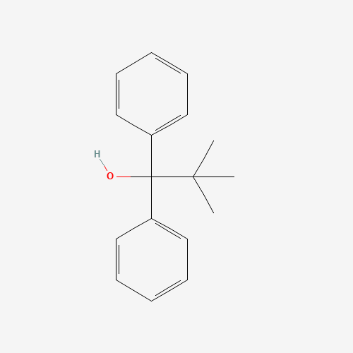 TERT-BUTYLDIPHENYLMETHANOL (CAS: 1657-60-9) - Chemical Structure and Molecular Formula 