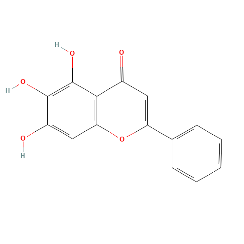Baicalein (CAS: 491-67-8) - Chemical Structure and Molecular Formula 