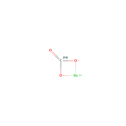 BARIUM CARBONATE,[14C] (CAS: 1882-53-7) - Chemical Structure and Molecular Formula 