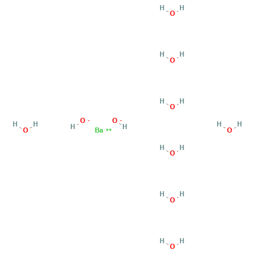 Barium hydroxide octahydrate (CAS: 12230-71-6) - Chemical Structure and Molecular Formula 
