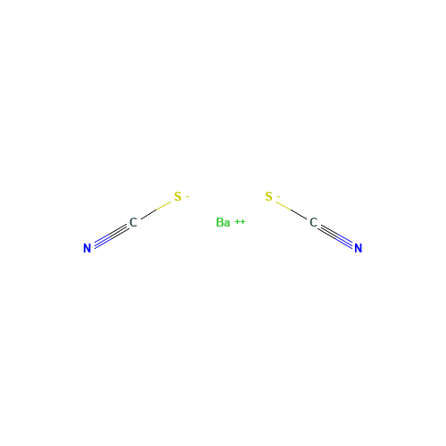 BARIUM THIOCYANATE (CAS: 2092-17-3) - Chemical Structure and Molecular Formula 