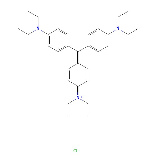 ETHYL VIOLET (CAS: 2390-59-2) - Chemical Structure and Molecular Formula 