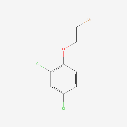1-(2-BROMOETHOXY)-2,4-DICHLOROBENZENE (CAS: 6954-77-4) - Chemical Structure and Molecular Formula 