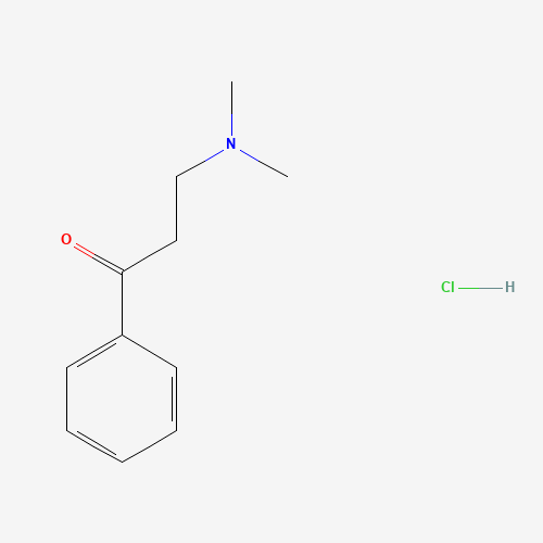 3-DIMETHYLAMINOPROPIOPHENONE HYDROCHLORIDE (CAS: 879-72-1) - Chemical Structure and Molecular Formula 