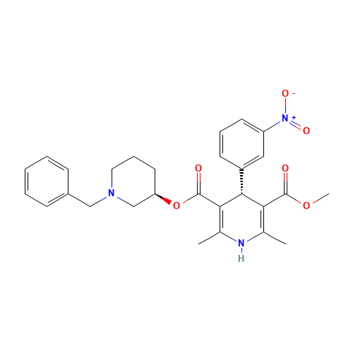 Benidipine (CAS: 105979-17-7) - Chemical Structure and Molecular Formula 