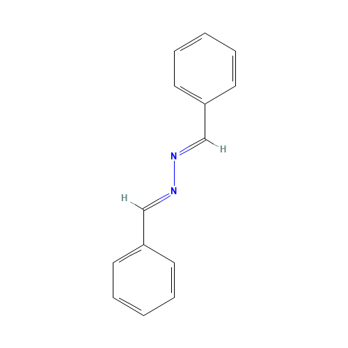 BENZALDEHYDE AZINE (CAS: 588-68-1) - Chemical Structure and Molecular Formula 