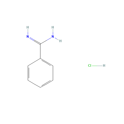 Benzamidine hydrochloride (CAS: 1670-14-0) - Chemical Structure and Molecular Formula 