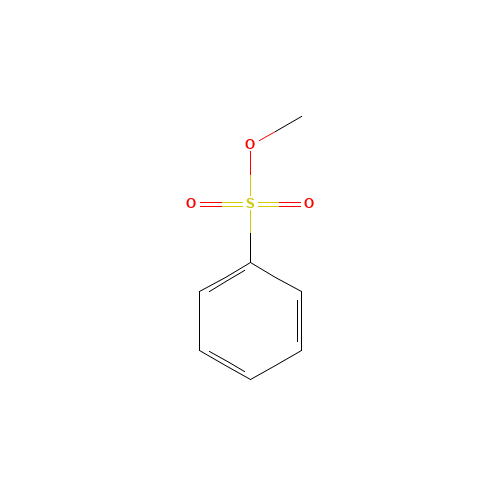 Methyl benzenesulfonate (CAS: 80-18-2) - Chemical Structure and Molecular Formula 