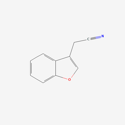 1-BENZOFURAN-3-YLACETONITRILE (CAS: 52407-43-9) - Chemical Structure and Molecular Formula 