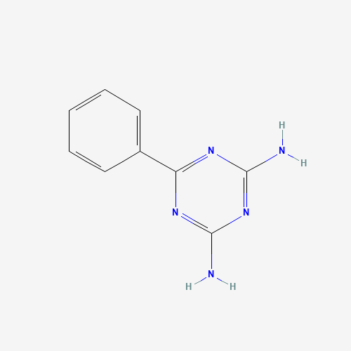 2,4-Diamino-6-phenyl-1,3,5-triazine (CAS: 91-76-9) - Chemical Structure and Molecular Formula 