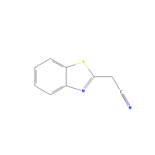 Benzothiazole-2-acetonitrile (CAS: 56278-50-3) - Chemical Structure and Molecular Formula 