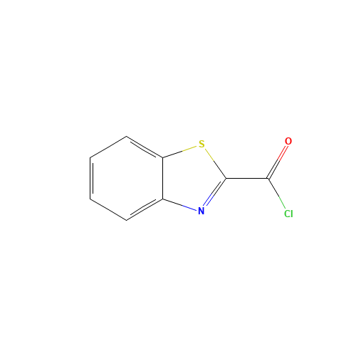 1,3-BENZOTHIAZOLE-2-CARBONYL CHLORIDE (CAS: 67748-61-2) - Chemical Structure and Molecular Formula 