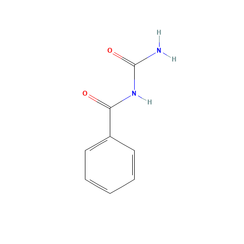 BENZOYLUREA (CAS: 614-22-2) - Chemical Structure and Molecular Formula 
