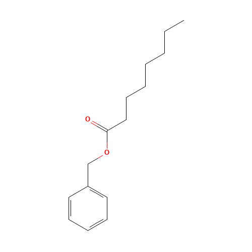 BENZYL CAPRYLATE (CAS: 10276-85-4) - Chemical Structure and Molecular Formula 
