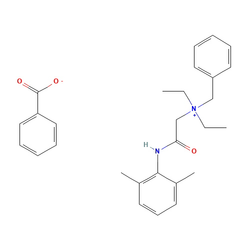 Denatonium benzoate (CAS: 3734-33-6) - Chemical Structure and Molecular Formula 