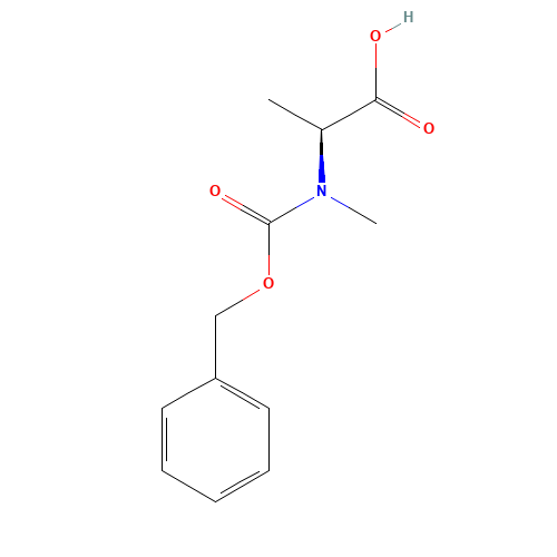 Z-MEALA-OH (CAS: 21691-41-8) - Chemical Structure and Molecular Formula 