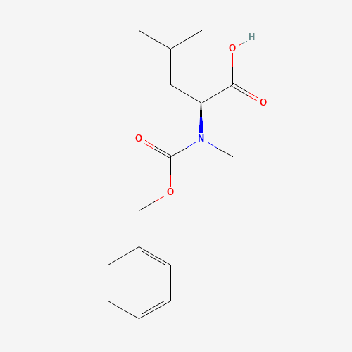 N-Cbz-N-methyl-L-leucine (CAS: 33099-08-0) - Chemical Structure and Molecular Formula 