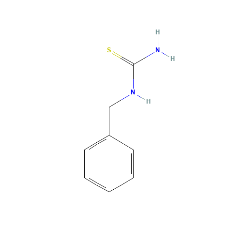 BENZYLTHIOUREA (CAS: 621-83-0) - Chemical Structure and Molecular Formula 